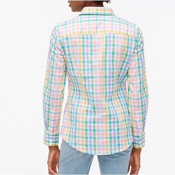 J. Crew Multicolor Plaid Button Down Shirt - Picture 7 of 7